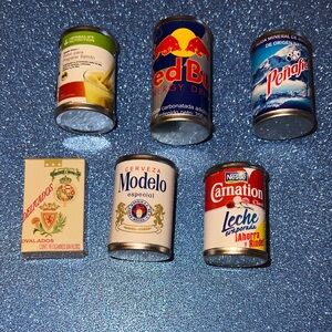 Miniature Beverage Can Set beautiful miniature
refrigerator magnets